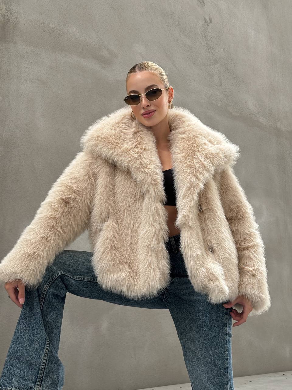 SHARON FAUX FUR JACKET