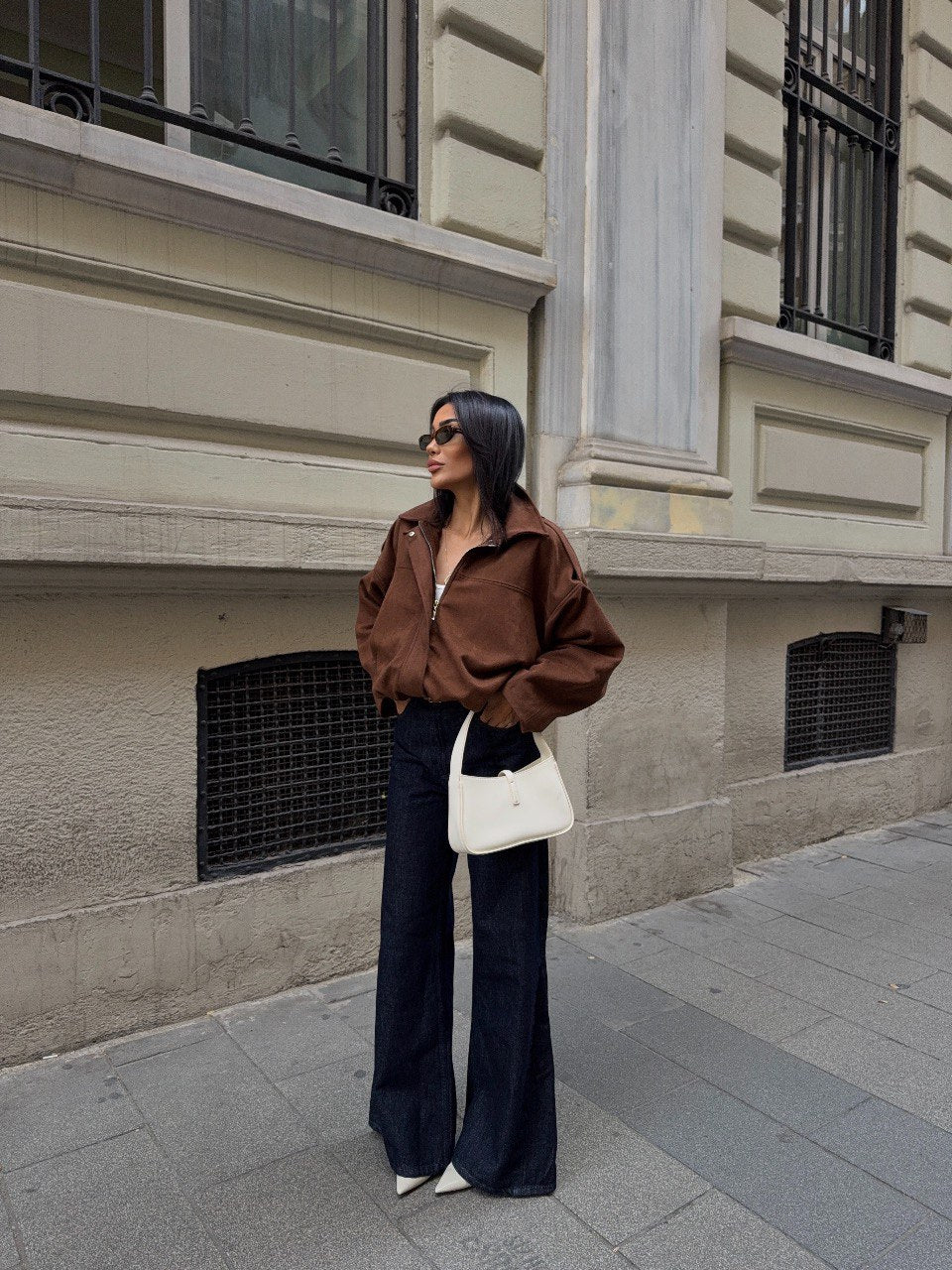 SUEDE OVERSIZED JACKET