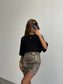SEQUIN LEOPARD SKIRT